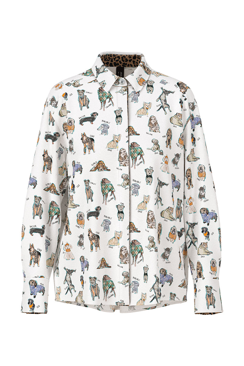 Rethink Together blouse with dog print