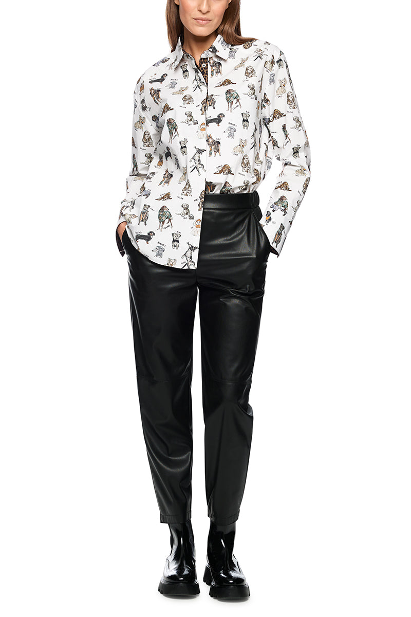 Rethink Together blouse with dog print