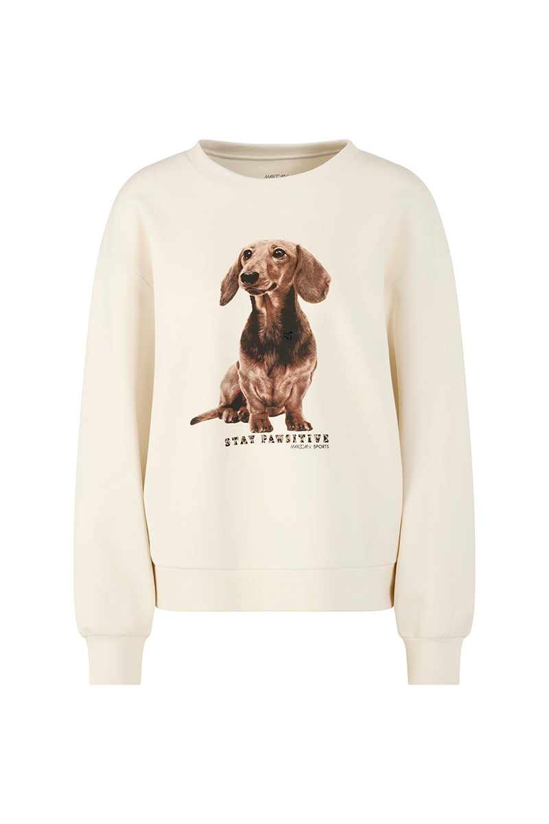 Sweatshirt with dachshund print