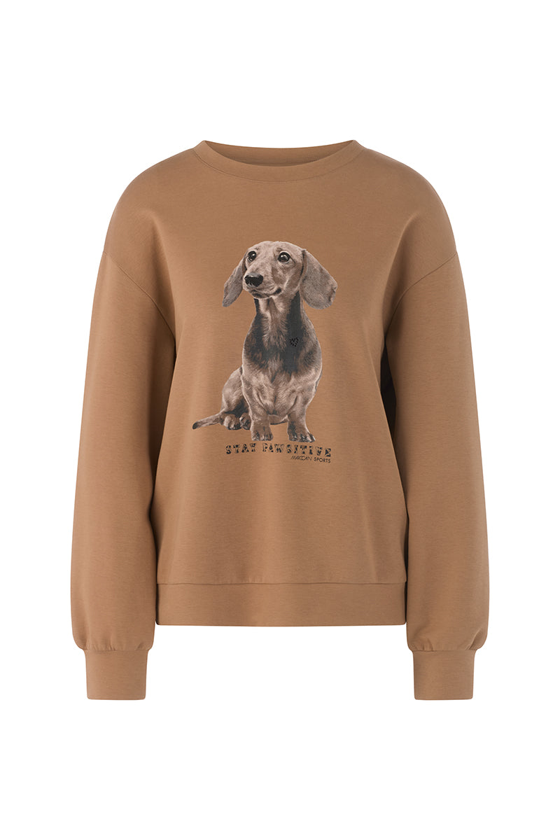 Sweatshirt with dachshund print
