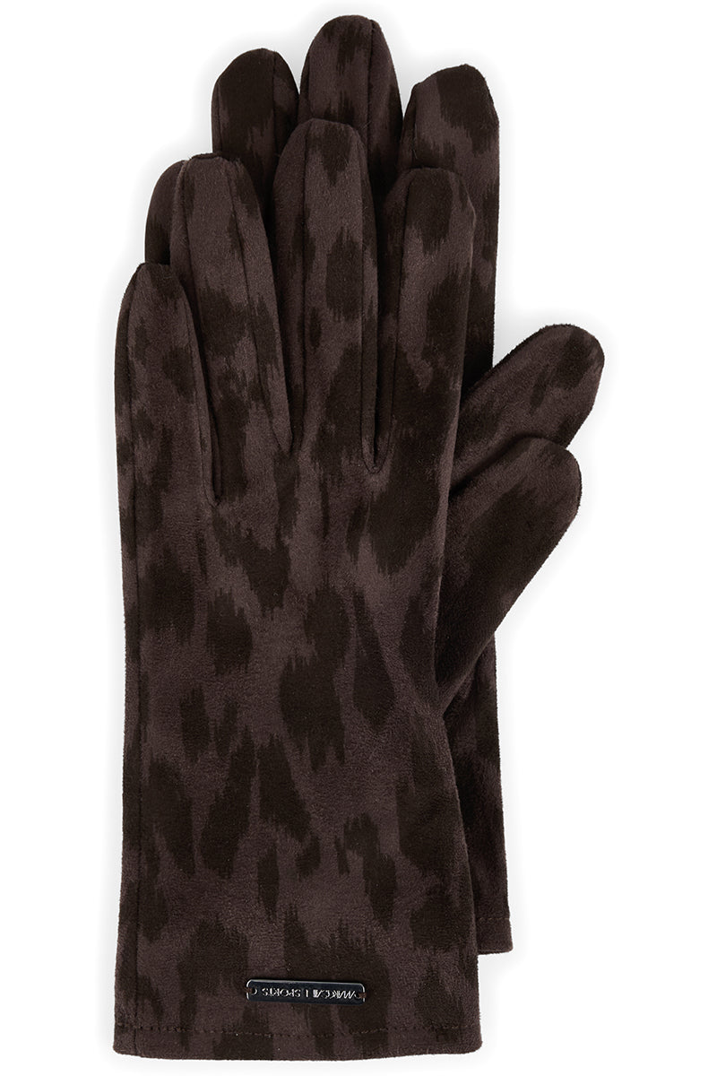 Leopard print gloves