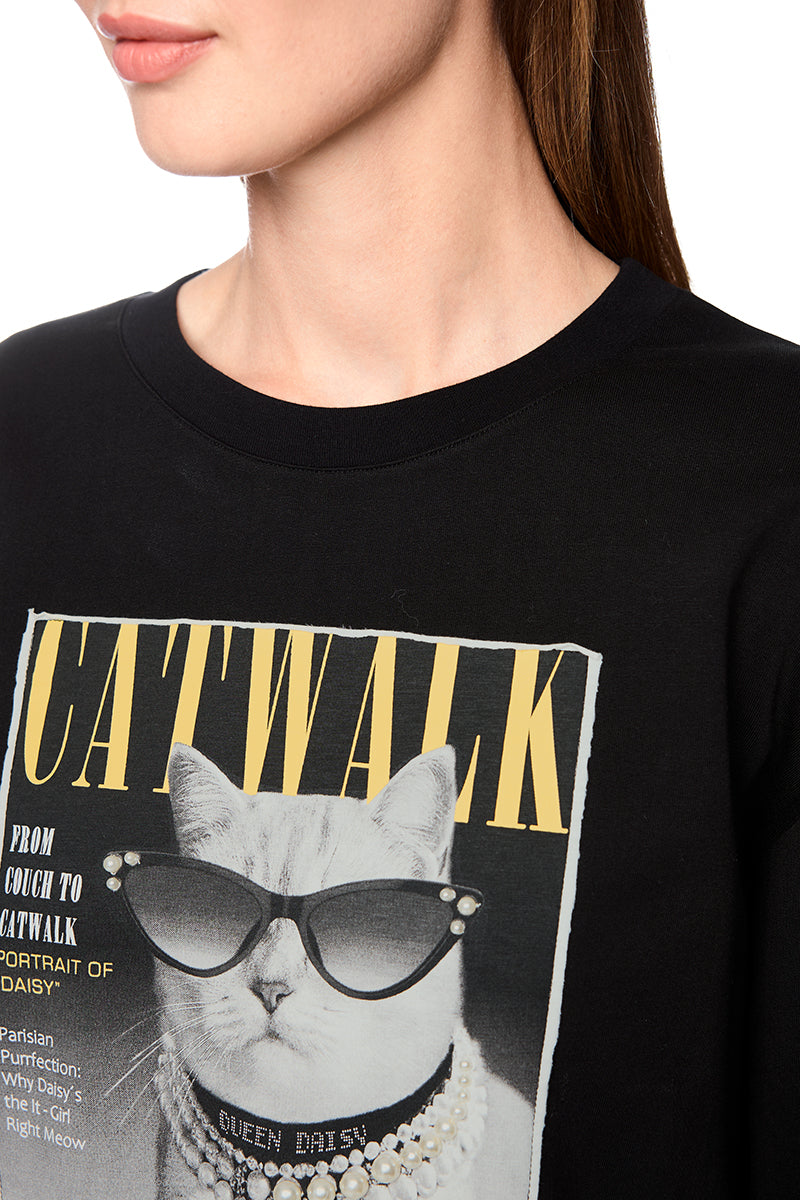 Sweatshirt with iconic print