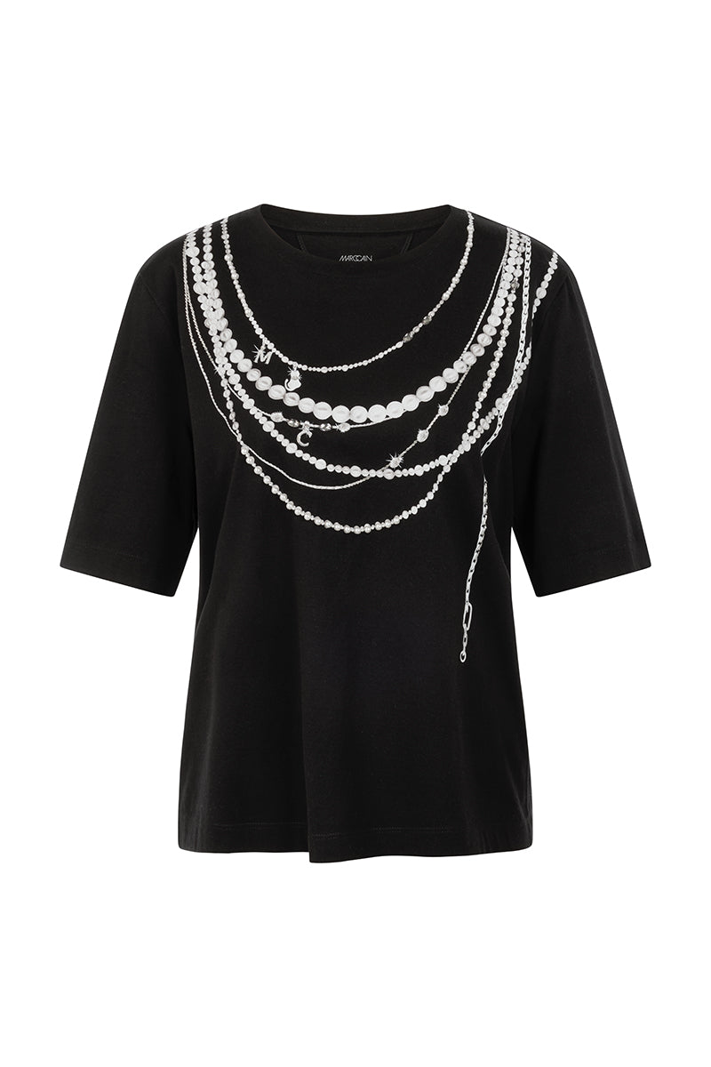 Cotton T-shirt with print