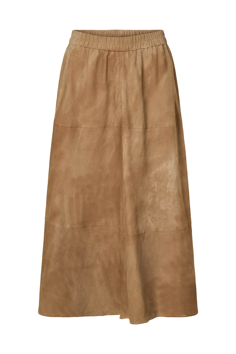 Jono suede long skirt