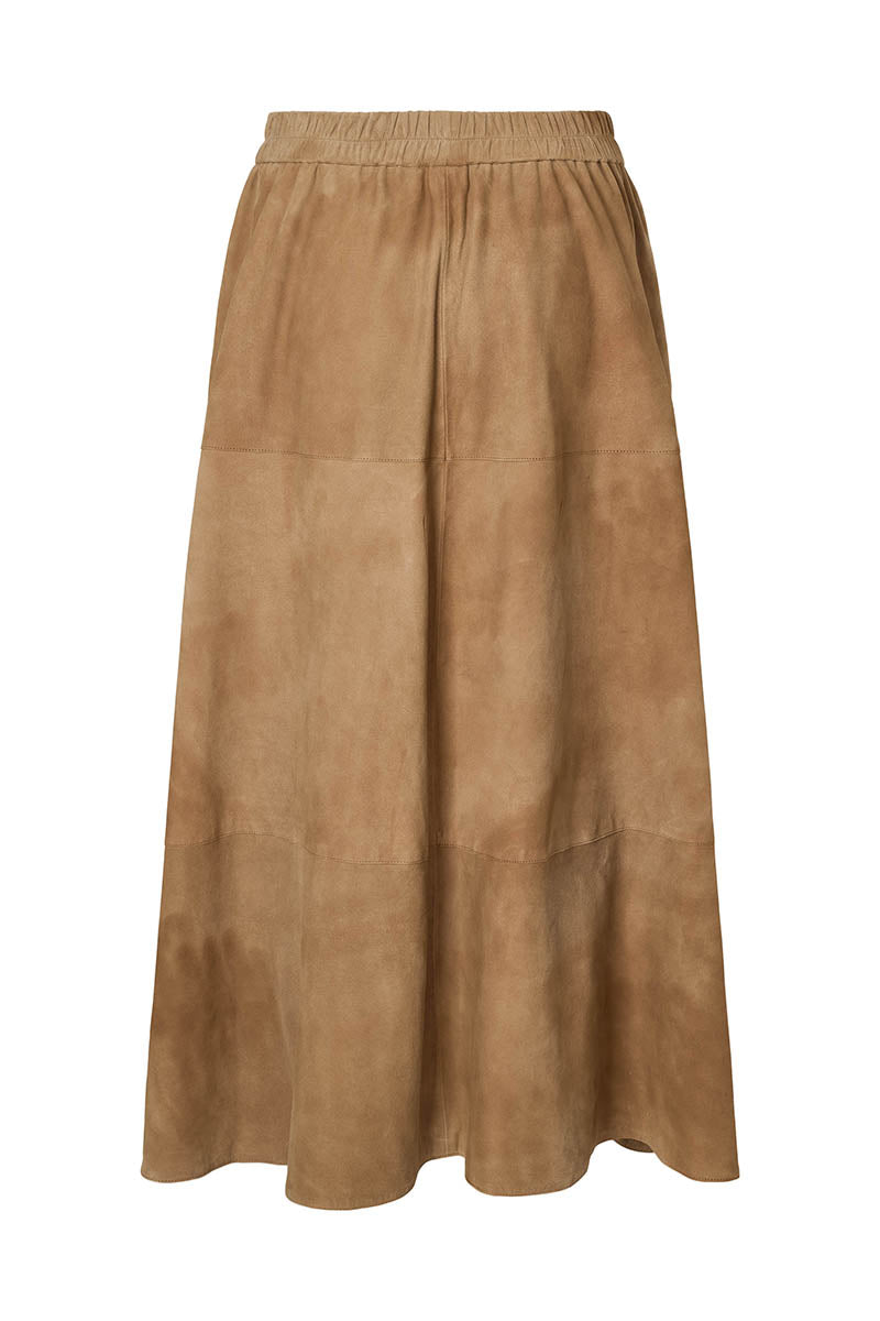 Jono suede long skirt