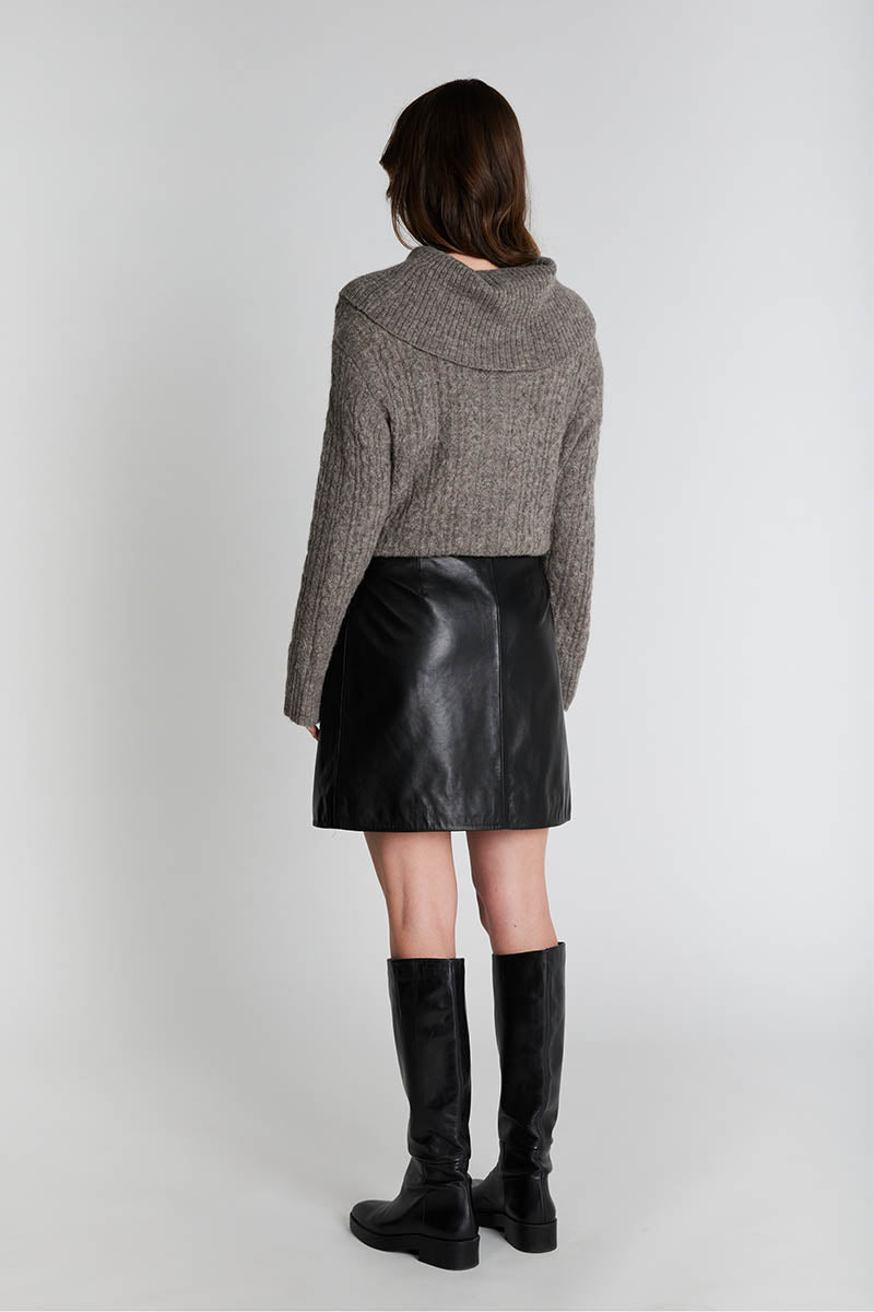 Komi leather skirt