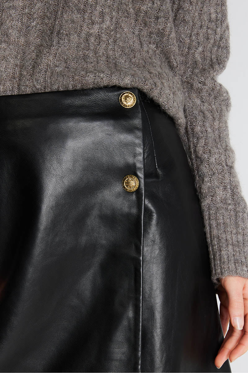 Komi leather skirt