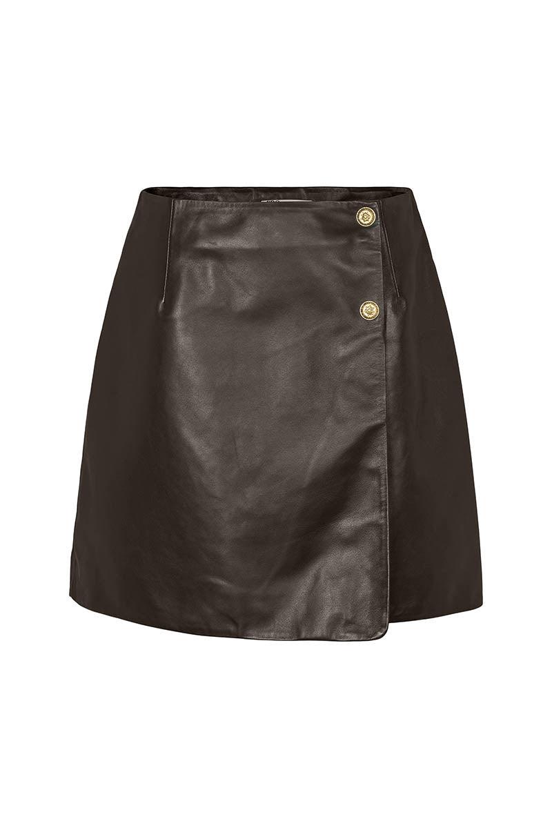Komi leather skirt