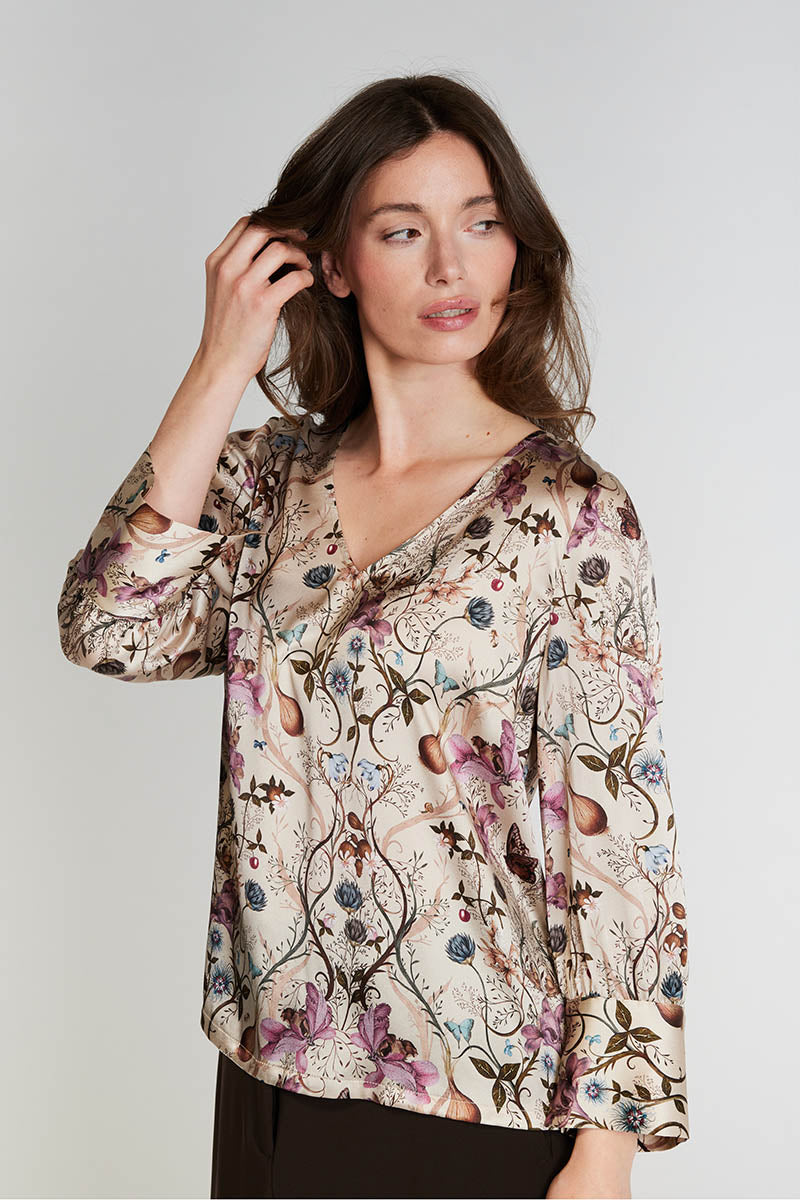 Tunara silk blouse