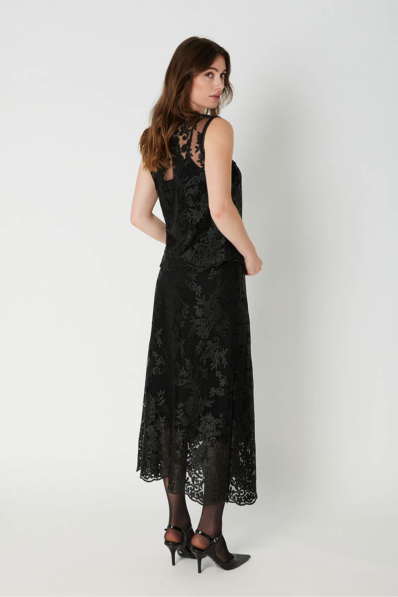 Ello lace long skirt
