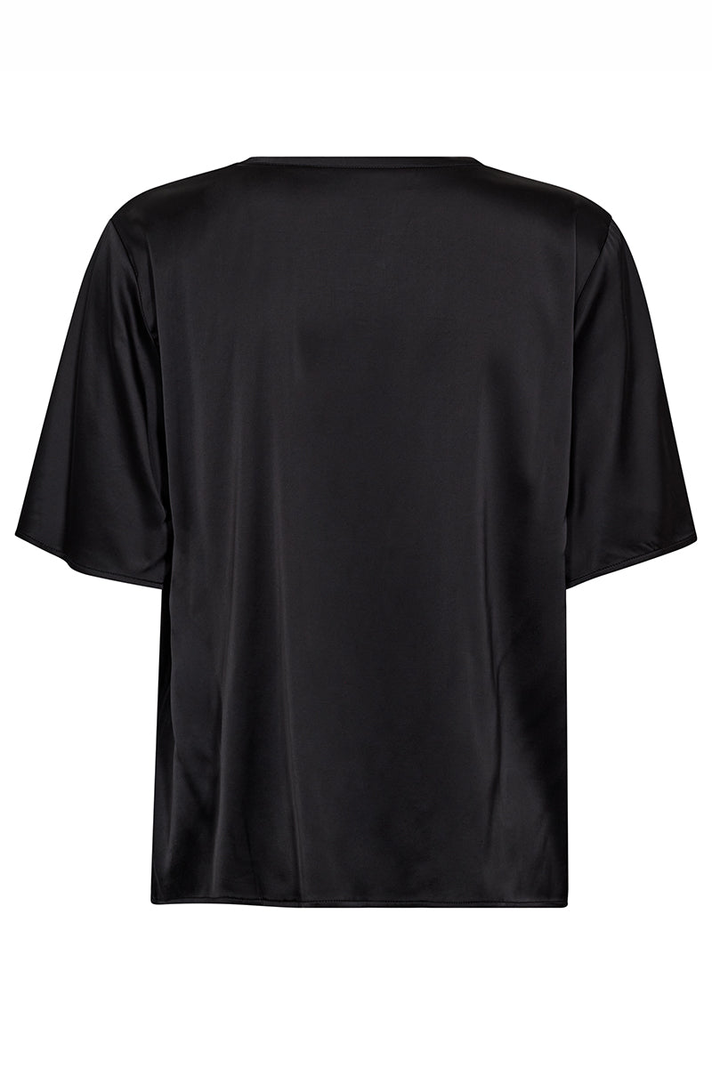 MMEvie V-Neck Satin Blouse