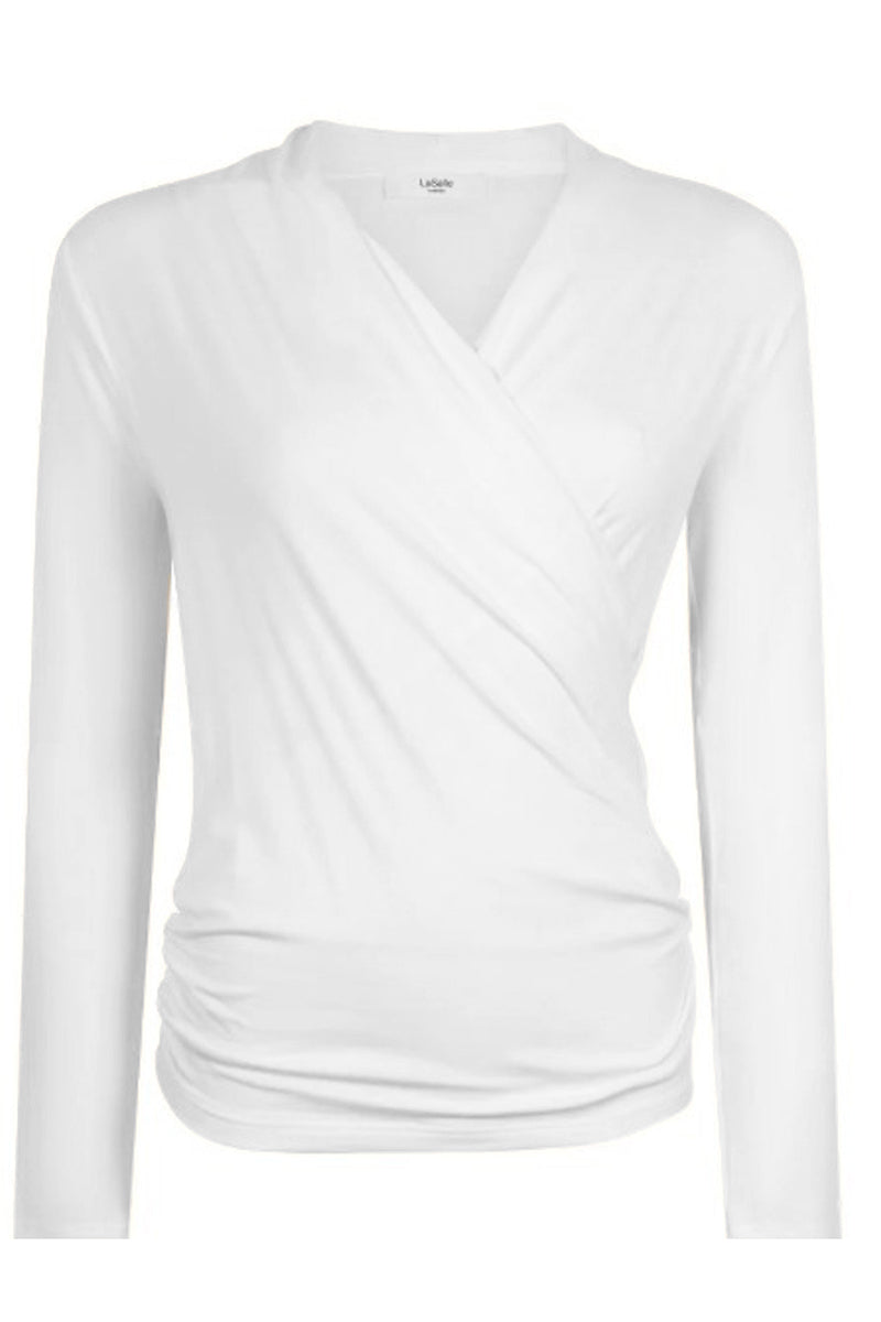 Wrap top long sleeve