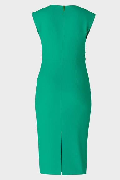 Figure-hugging dress with ruffle detail