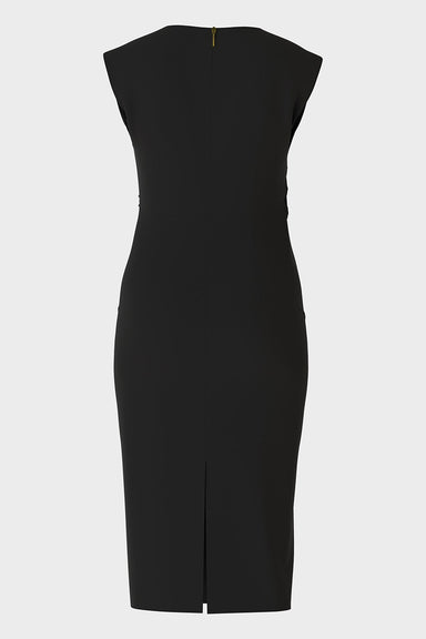 Figure-hugging dress with ruffle detail