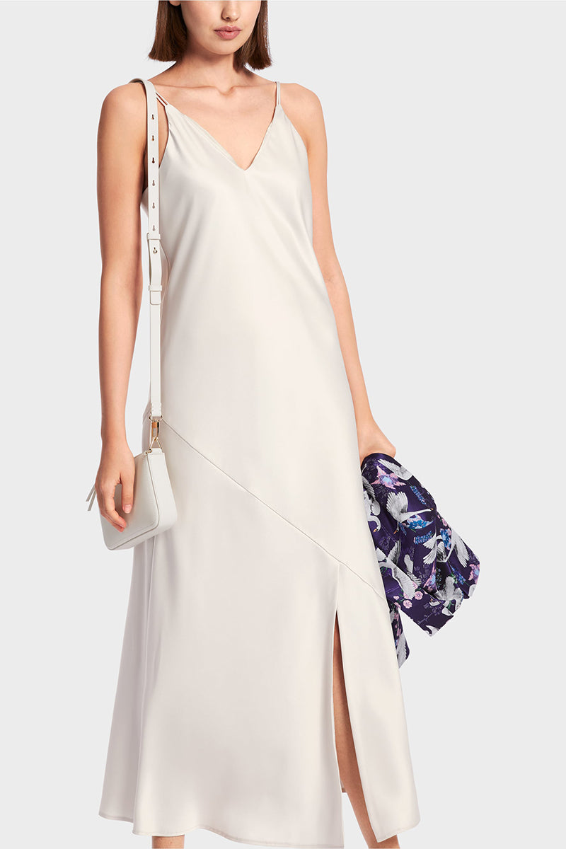 Midi-length strap dress