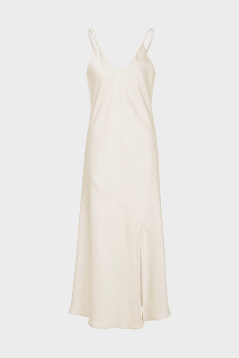 Midi-length strap dress