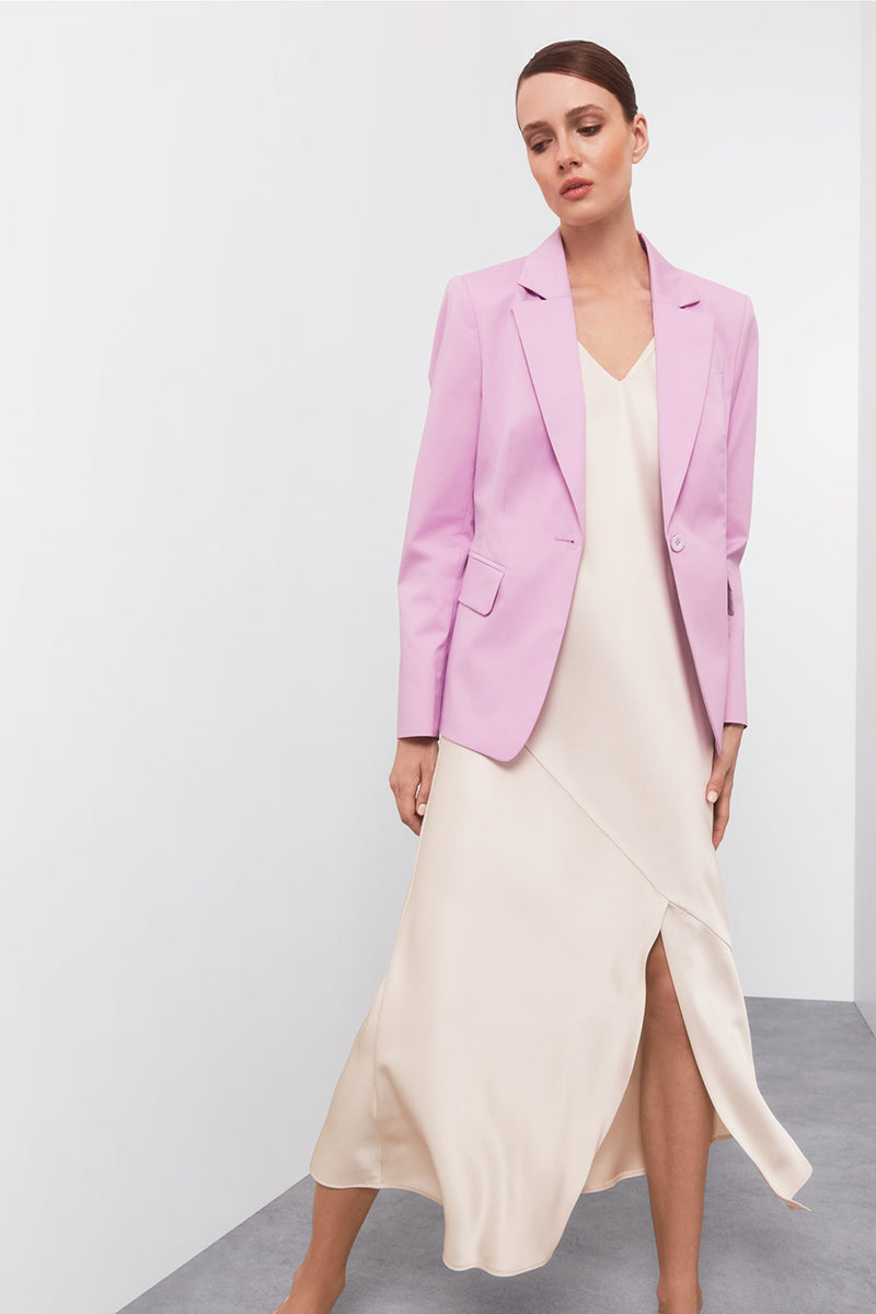 Midi-length strap dress