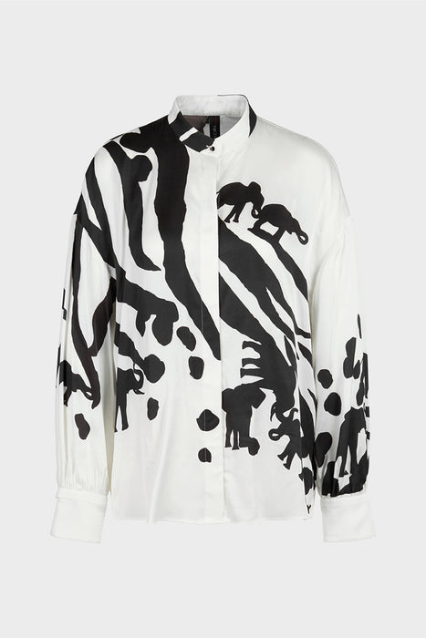 Animal pattern blouse