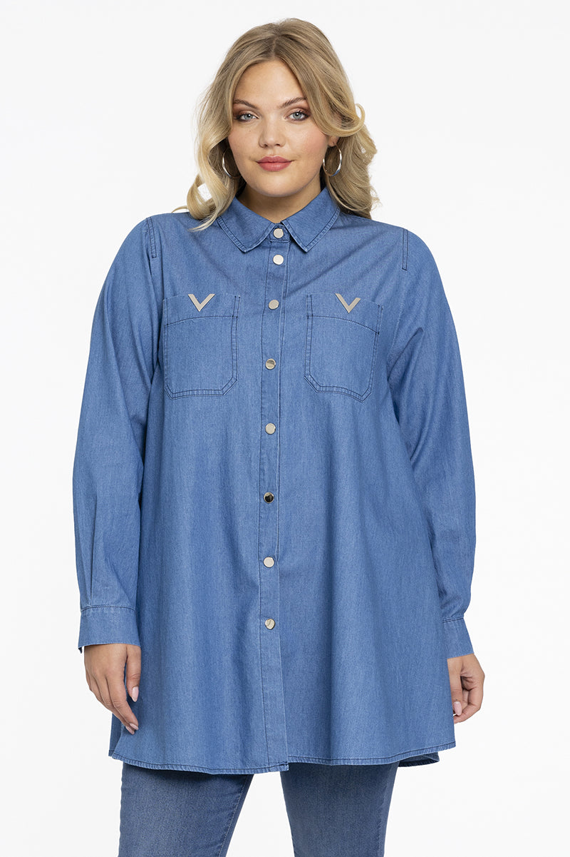 Blouse swing Chambray