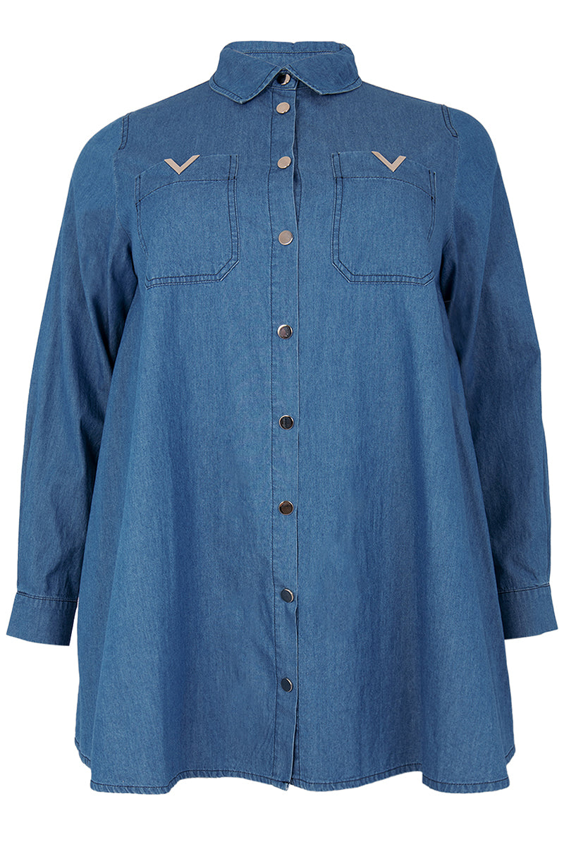 Blouse swing Chambray