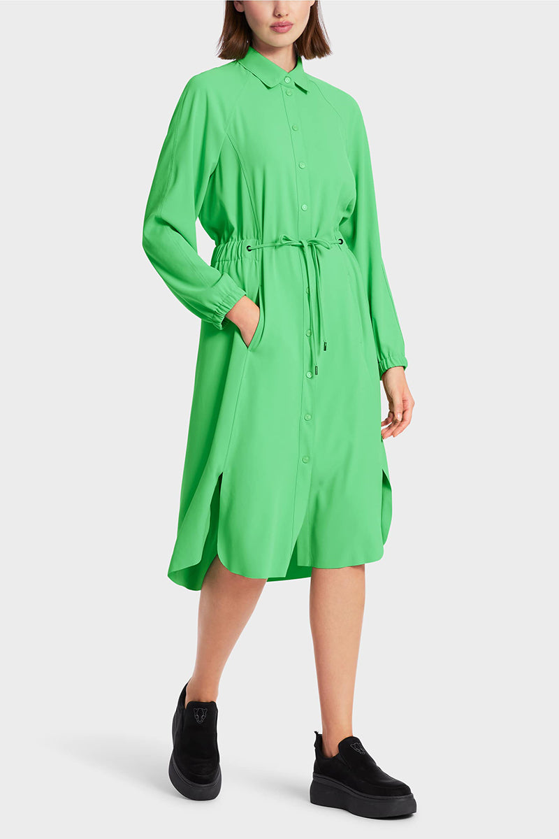 Shirt blouse dress with raglan