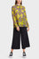 Patterned viscose crepe shirt blouse