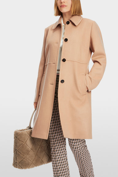 Pure new wool coat with cashmere