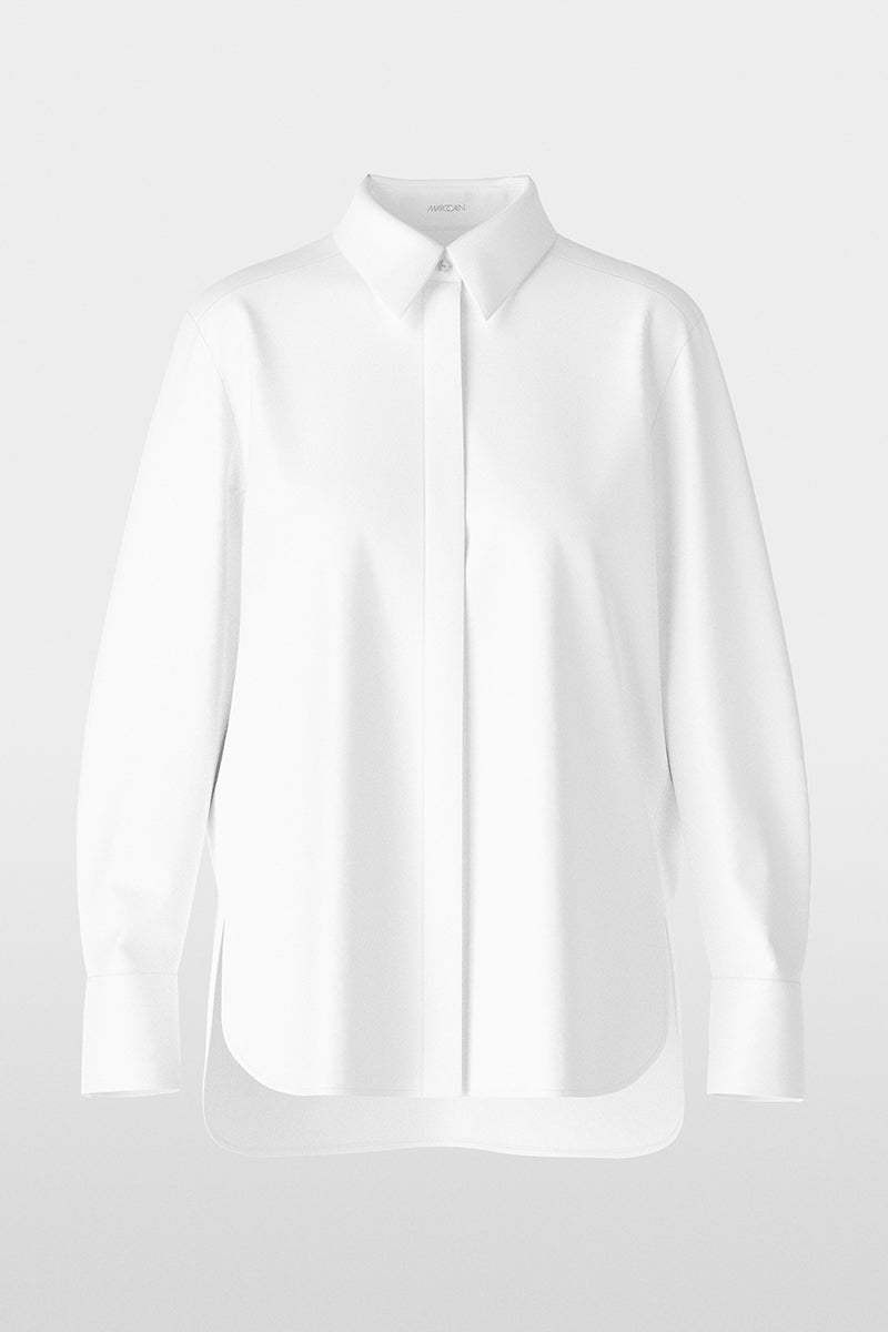 Stretch cotton shirt blouse