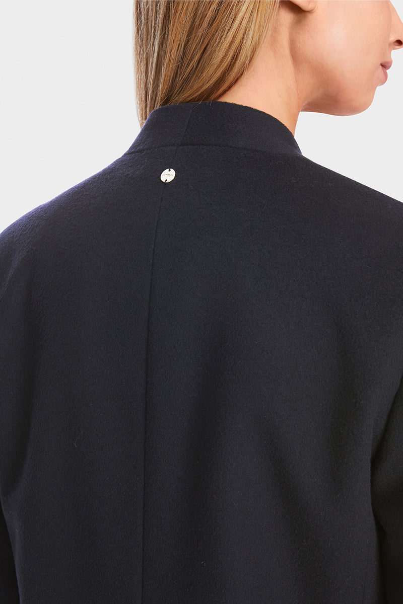 Blazer with floral glitter appliqué