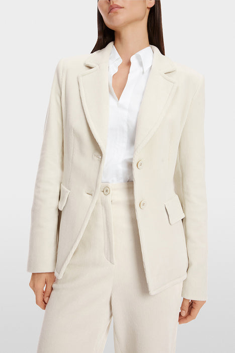 Close-fitting corduroy blazer