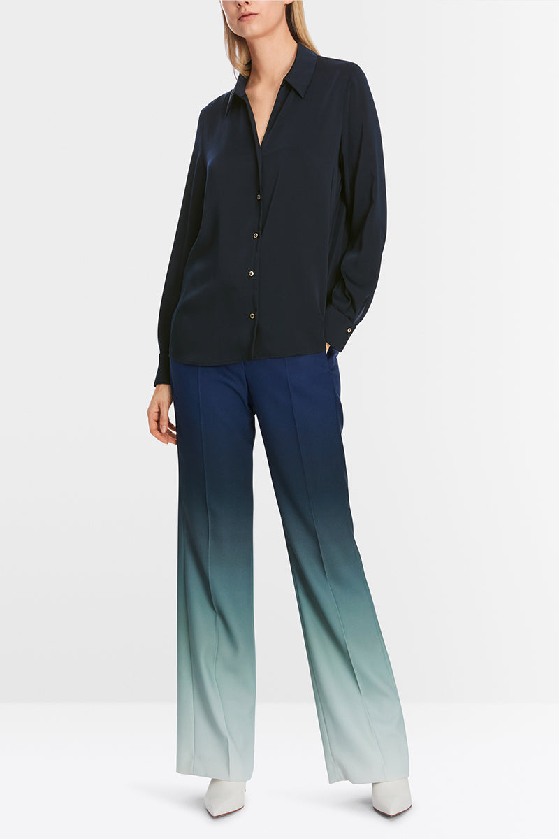 Shirt blouse with decorative buttons