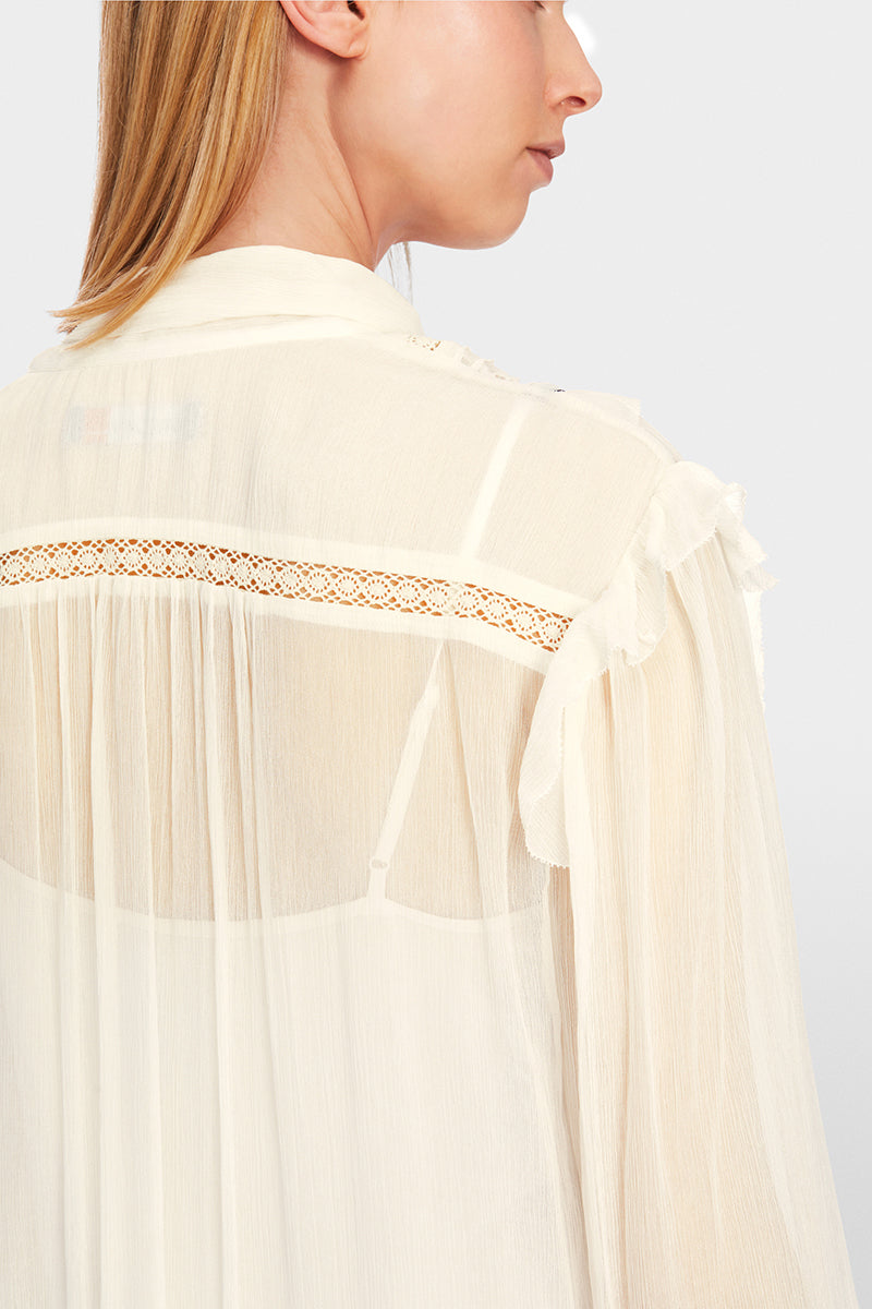 Romantic viscose blouse