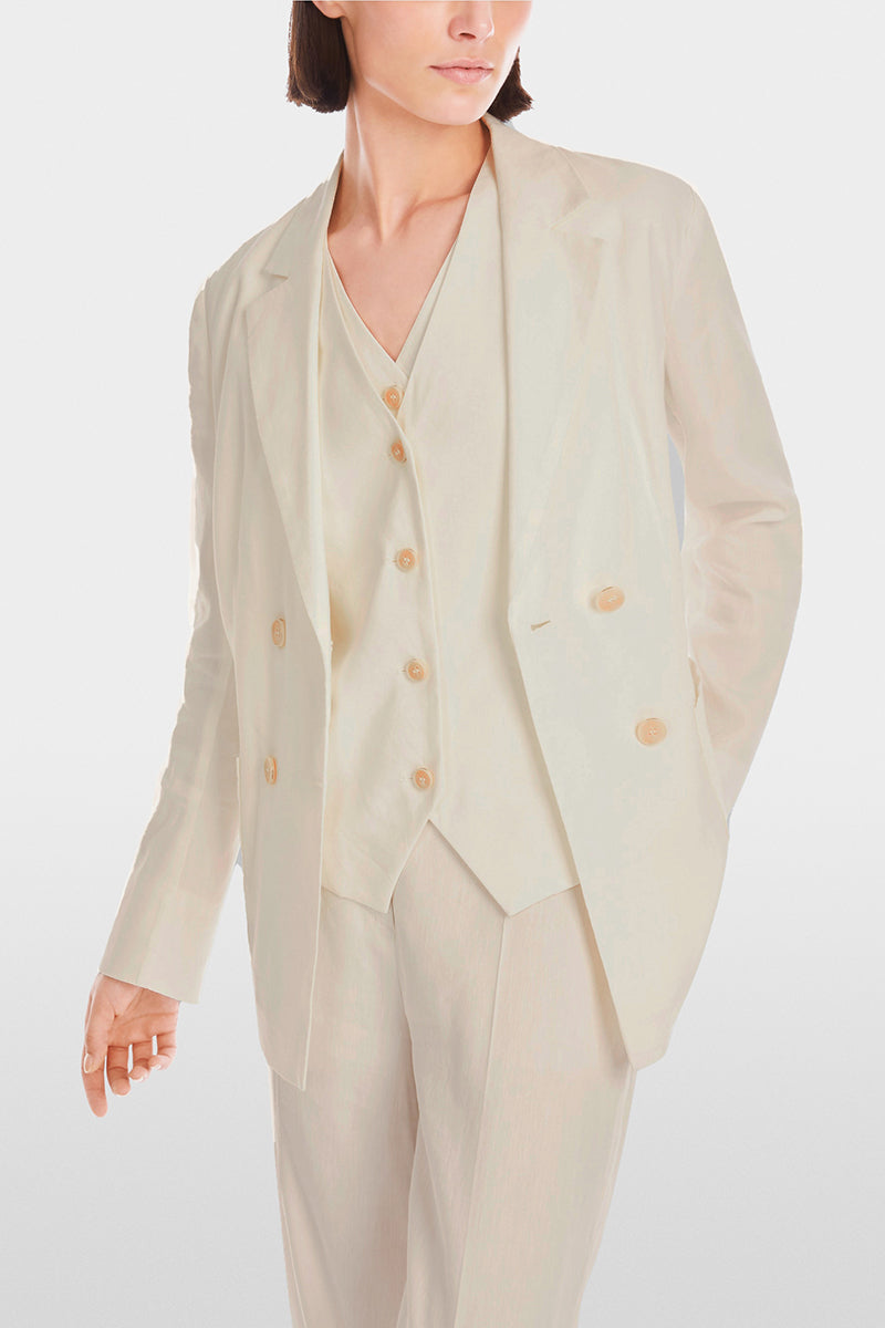 Blazer in linen mix