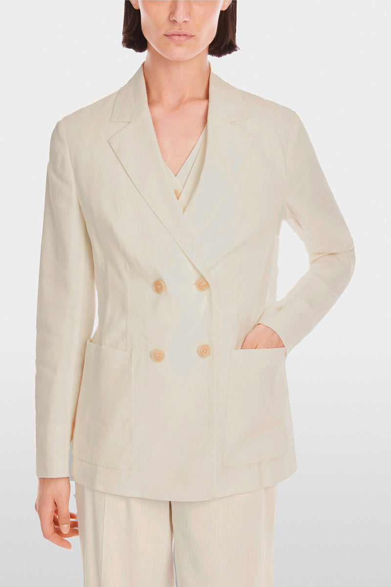 Blazer in linen mix
