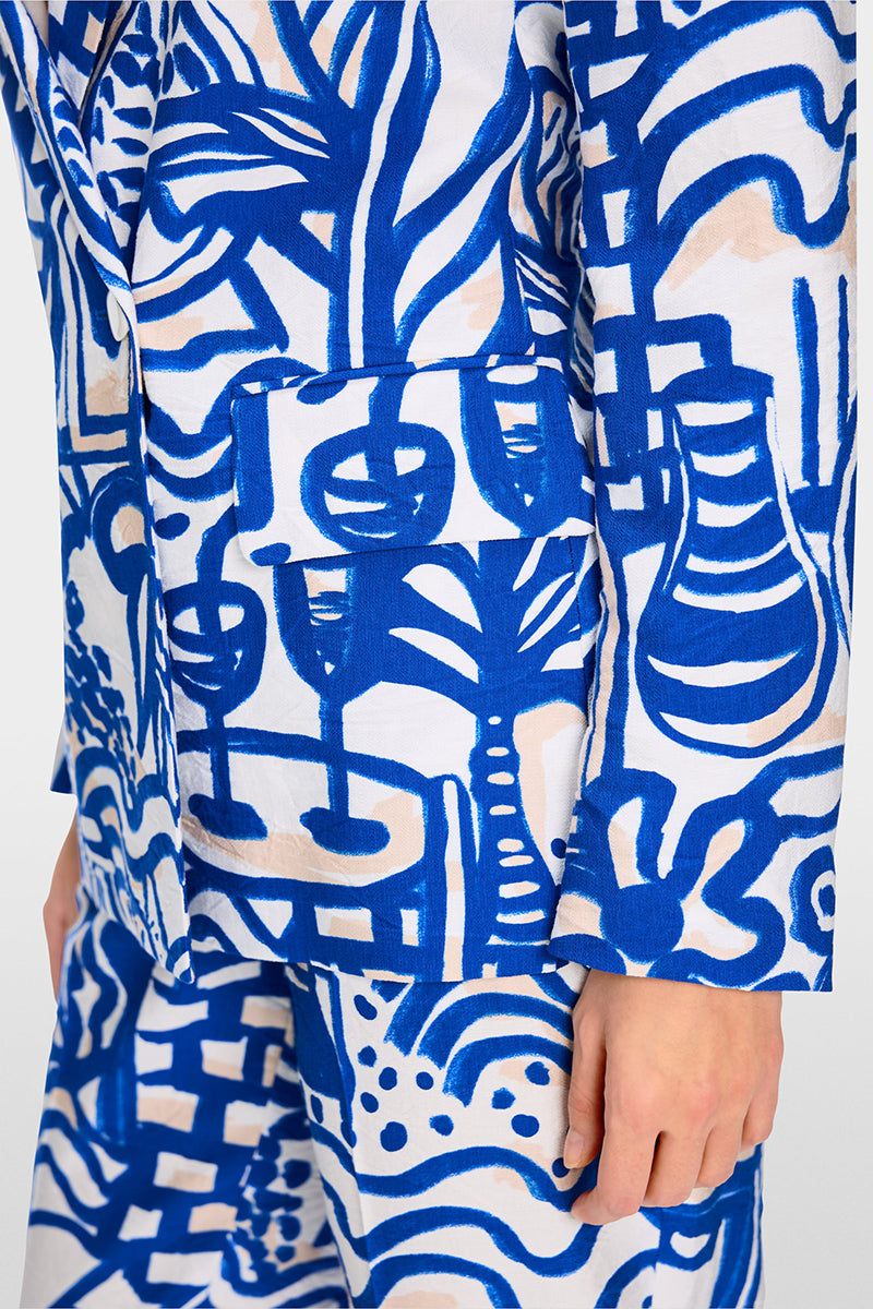 Printed blazer