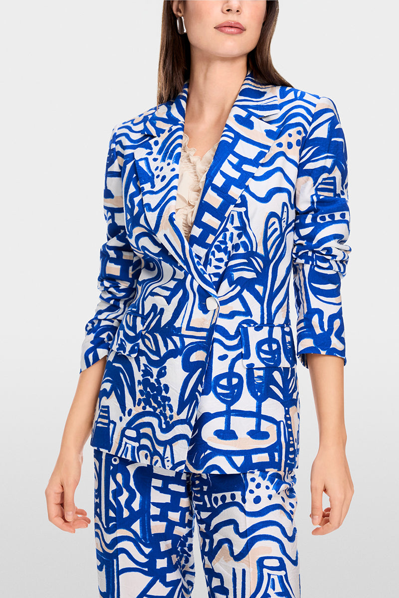 Printed blazer