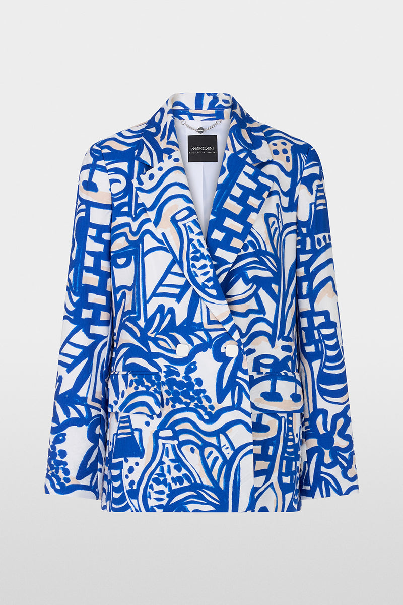 Printed blazer