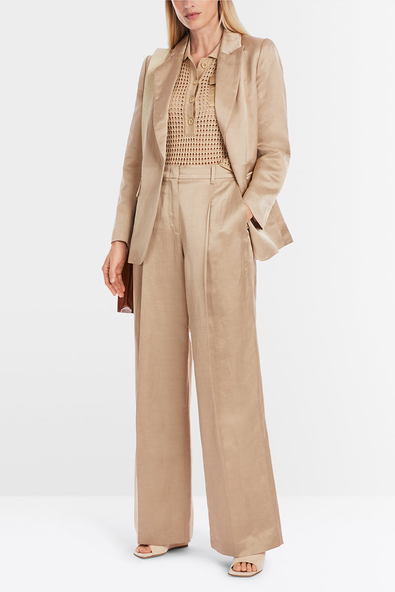 Slim-fit blazer in satin