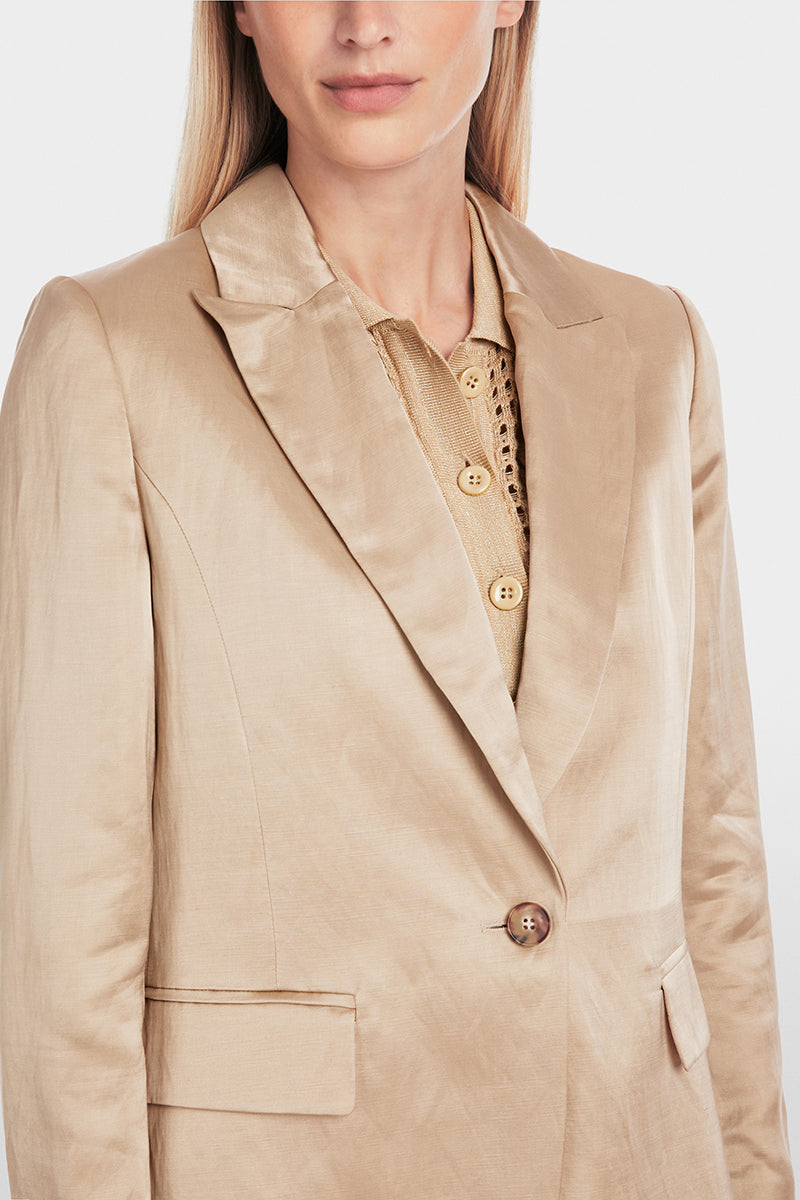 Slim-fit blazer in satin