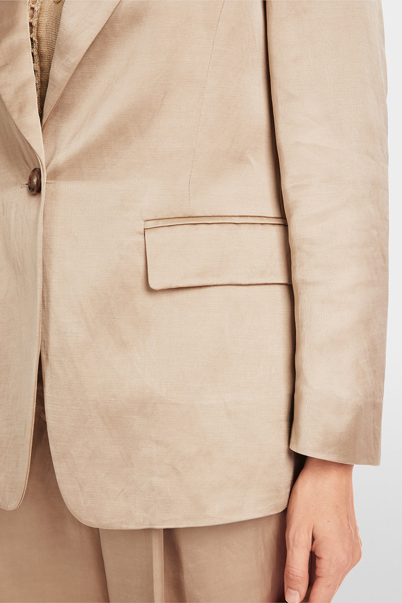 Slim-fit blazer in satin