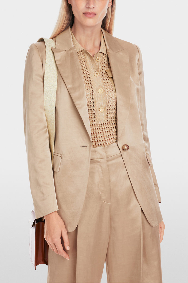 Slim-fit blazer in satin