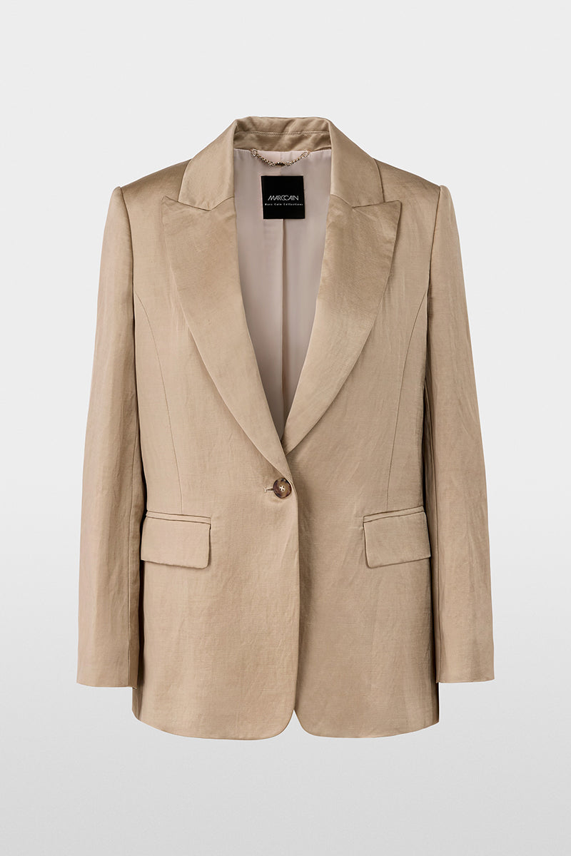 Slim-fit blazer in satin