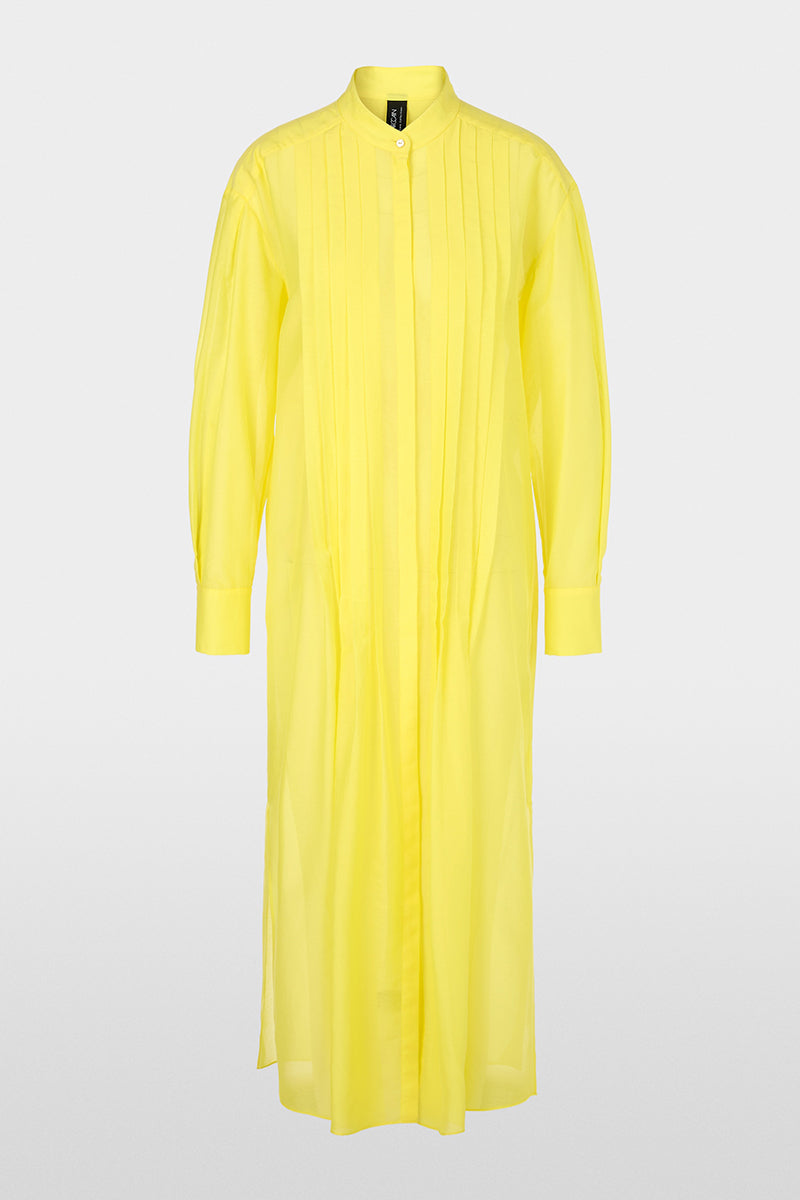 Long shirt blouse with pintucks