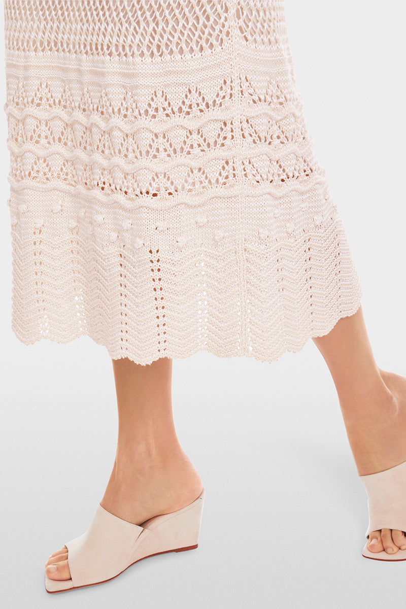 Knitted ajour skirt