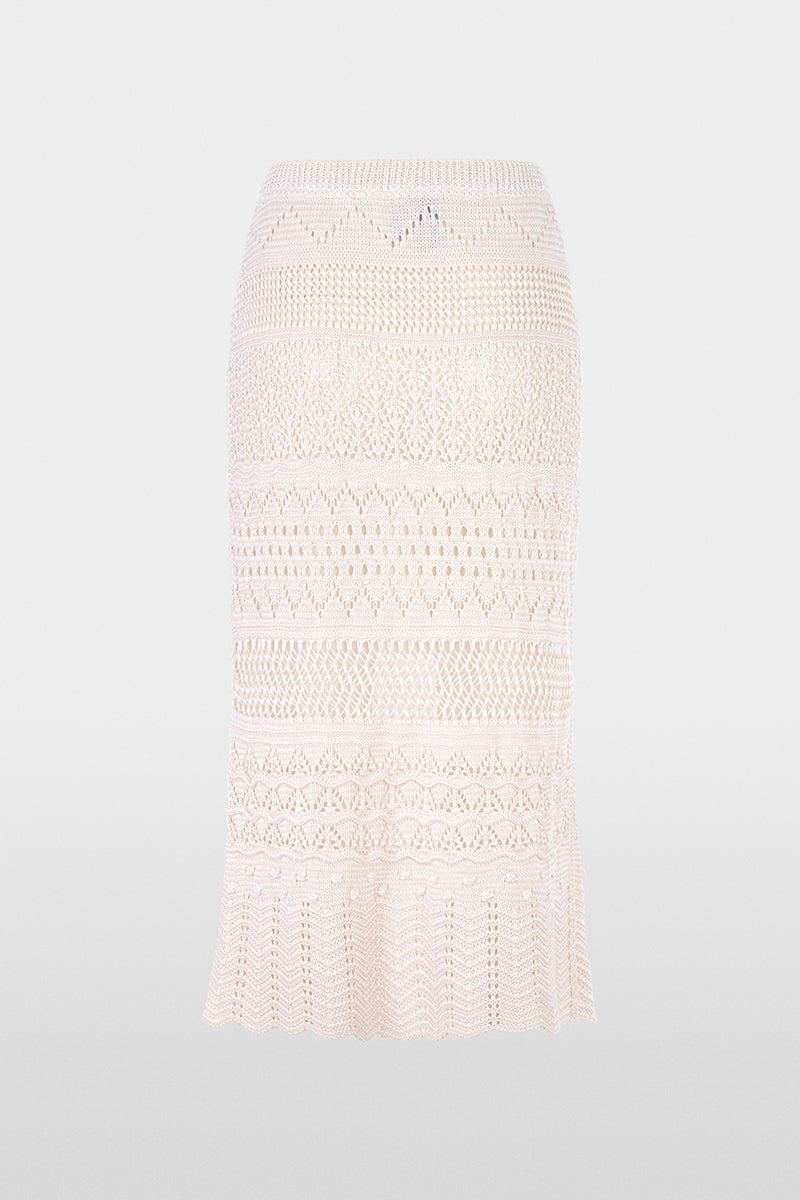Knitted ajour skirt