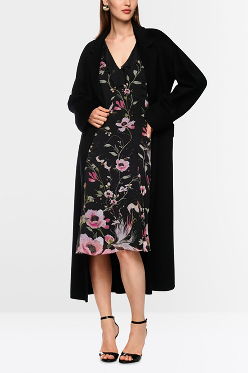 Airy dress with floral pattern