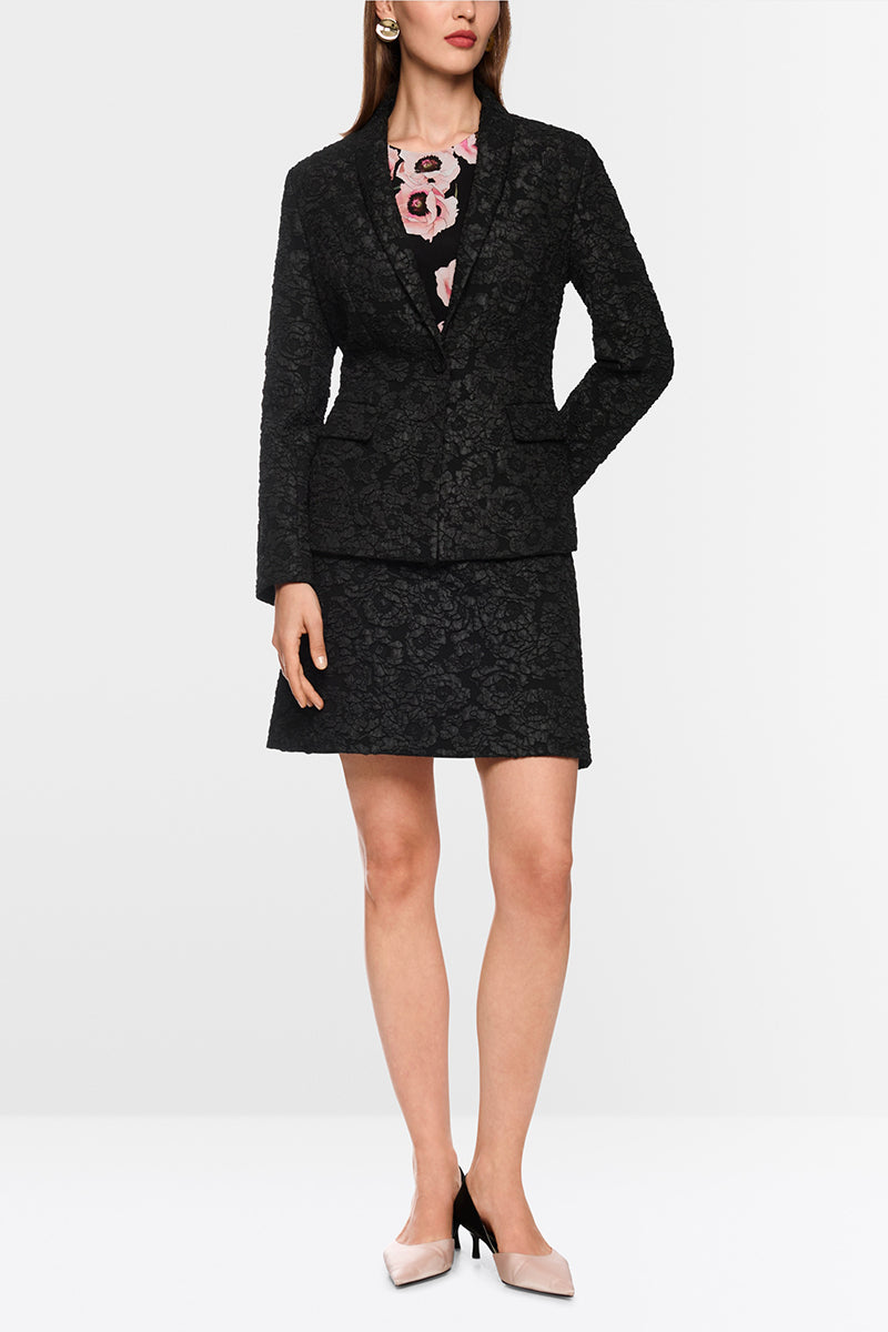 Blazer with floral pattern