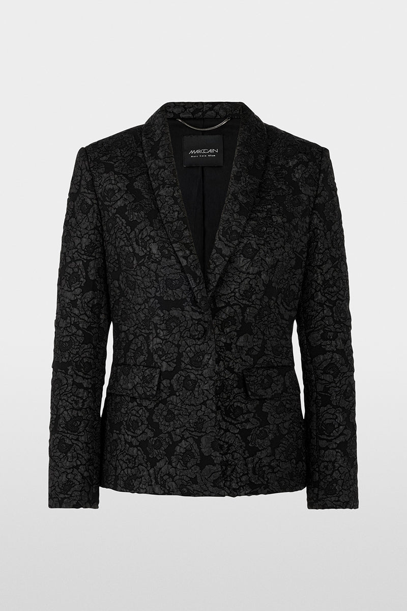 Blazer with floral pattern