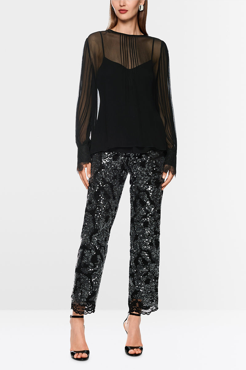 Delicate viscose crepe blouse