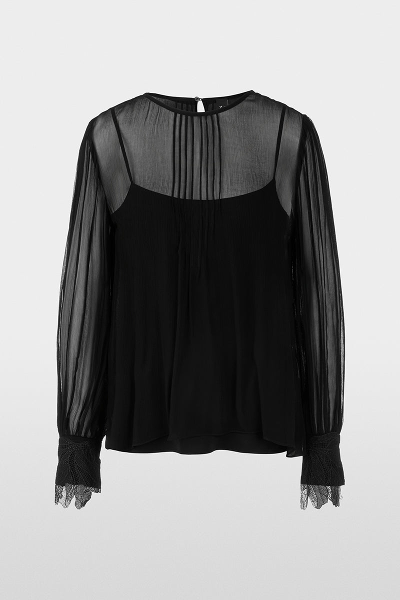 Delicate viscose crepe blouse